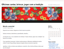 Tablet Screenshot of cantarbrincarjogar.wordpress.com