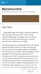 Mobile Screenshot of myhairisonfire.wordpress.com