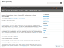 Tablet Screenshot of enoughempty.wordpress.com