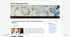Desktop Screenshot of globalnewsbytes.wordpress.com