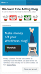 Mobile Screenshot of discoverfineacting.wordpress.com