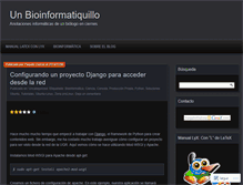 Tablet Screenshot of bioinformatiquillo.wordpress.com