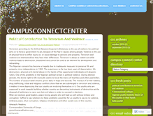 Tablet Screenshot of campusconnectcenter.wordpress.com
