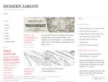 Tablet Screenshot of modernjargon.wordpress.com