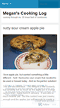 Mobile Screenshot of meganscookinglog.wordpress.com