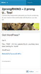 Mobile Screenshot of 2prongrhino.wordpress.com