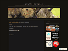 Tablet Screenshot of 2prongrhino.wordpress.com