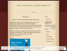 Tablet Screenshot of pmliteraryagent.wordpress.com