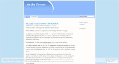 Desktop Screenshot of mathsforum.wordpress.com