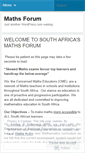 Mobile Screenshot of mathsforum.wordpress.com