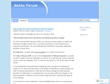 Tablet Screenshot of mathsforum.wordpress.com