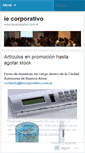 Mobile Screenshot of iecorporativo.wordpress.com