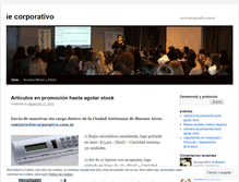 Tablet Screenshot of iecorporativo.wordpress.com