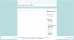 Desktop Screenshot of leen.wordpress.com
