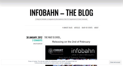 Desktop Screenshot of infobahntheblog.wordpress.com