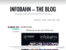 Tablet Screenshot of infobahntheblog.wordpress.com