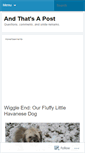 Mobile Screenshot of andthatsapost.wordpress.com