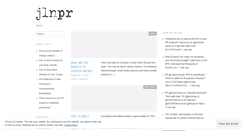 Desktop Screenshot of jlnpr.wordpress.com