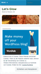 Mobile Screenshot of letsglow2012.wordpress.com