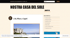 Desktop Screenshot of nostracasadelsole.wordpress.com