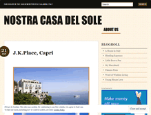 Tablet Screenshot of nostracasadelsole.wordpress.com