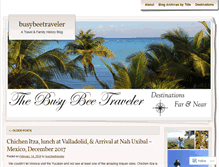 Tablet Screenshot of busybeetraveler.wordpress.com