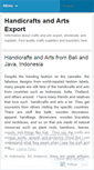 Mobile Screenshot of handicraftexport.wordpress.com