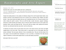 Tablet Screenshot of handicraftexport.wordpress.com