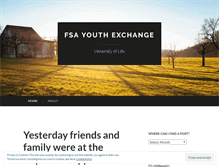 Tablet Screenshot of fsayouthexchange.wordpress.com