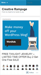 Mobile Screenshot of creativerampage.wordpress.com