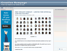 Tablet Screenshot of creativerampage.wordpress.com