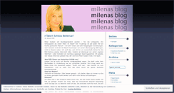 Desktop Screenshot of milenasblog.wordpress.com