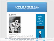 Tablet Screenshot of livinganddatinginla.wordpress.com