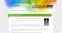 Desktop Screenshot of duckwoodmarketing.wordpress.com