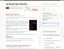 Tablet Screenshot of greatsexsecrets.wordpress.com