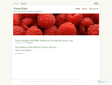 Tablet Screenshot of foodlife.wordpress.com