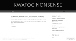 Desktop Screenshot of kwatog.wordpress.com