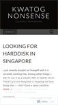 Mobile Screenshot of kwatog.wordpress.com