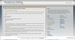 Desktop Screenshot of narashima.wordpress.com
