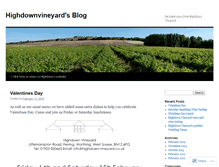 Tablet Screenshot of highdownvineyard.wordpress.com