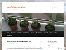 Tablet Screenshot of barefootgeneration.wordpress.com