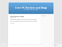 Tablet Screenshot of crewpcreviews.wordpress.com