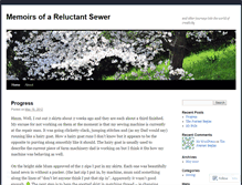 Tablet Screenshot of memoirsofareluctantsewer.wordpress.com