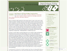 Tablet Screenshot of digitalpedagogy.wordpress.com