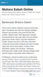 Mobile Screenshot of mutiarasabahonline.wordpress.com