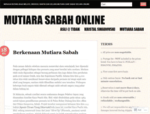 Tablet Screenshot of mutiarasabahonline.wordpress.com