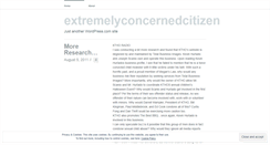 Desktop Screenshot of extremelyconcernedcitizen.wordpress.com