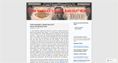 Desktop Screenshot of bankbailoutblog.wordpress.com