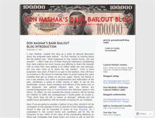 Tablet Screenshot of bankbailoutblog.wordpress.com