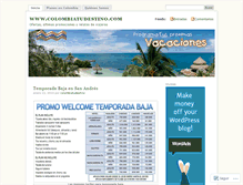 Tablet Screenshot of colombiatudestino.wordpress.com